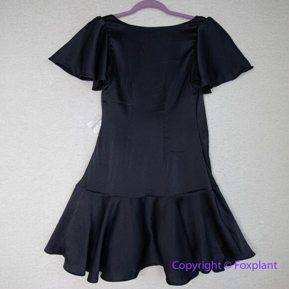 NEW Free People Scarlett‎ Short Sleeve Texture Mini Dress black, size XS - Picture 11 of 16